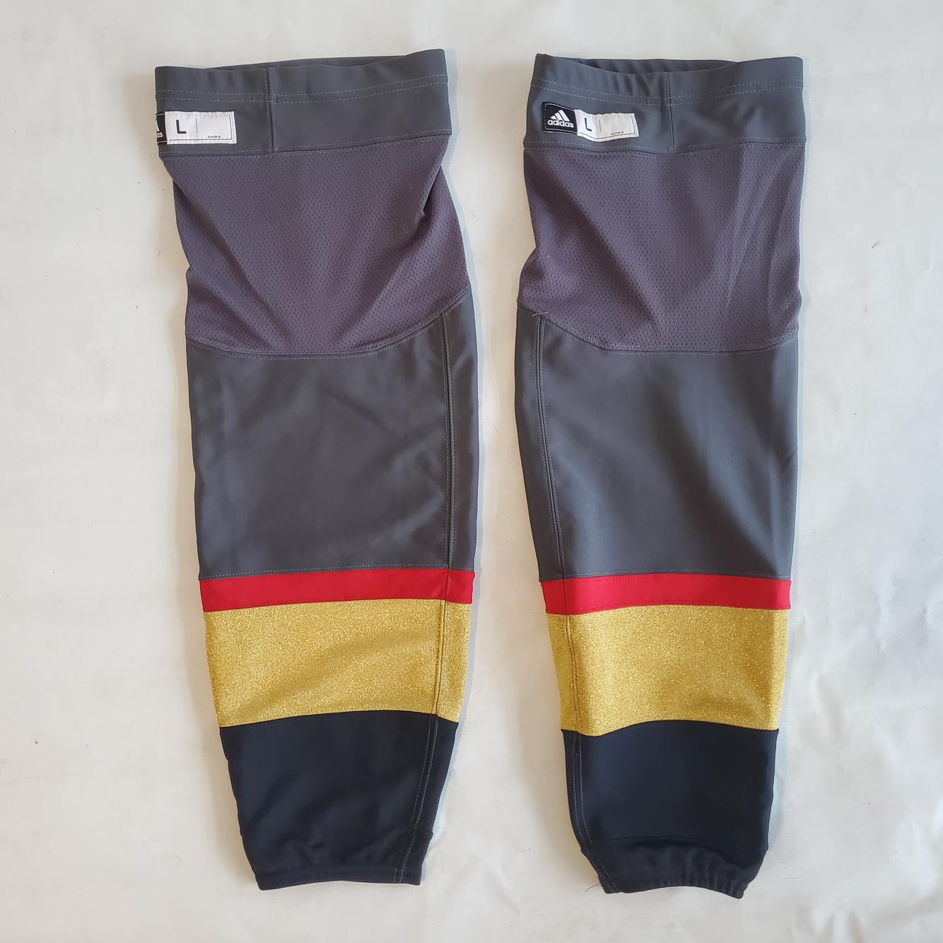 NHL Pro Stock Adidas Hockey Socks - Vegas Golden Knights (Grey)